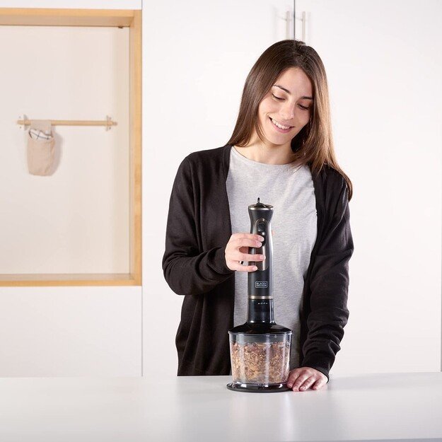 Hand blender Black+Decker BXHBA800E, 800 W, black 9