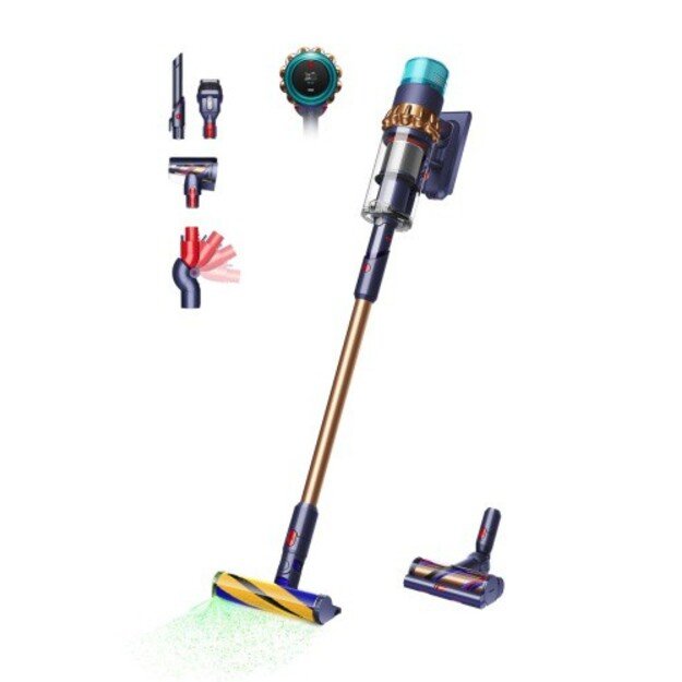 Dyson Gen5 Detect Absolute Belaidis dulkių siurblys, Midnight Blue/Copper