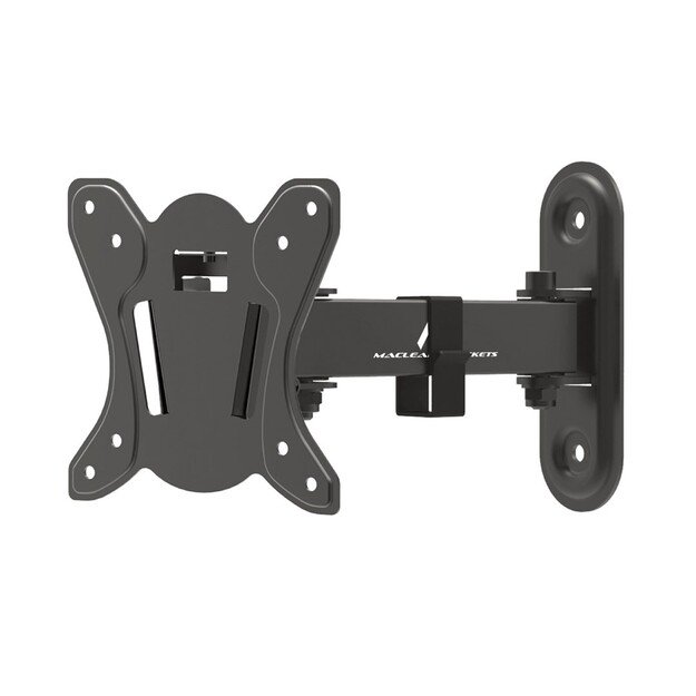 Maclean MC-416 TV Monitor Wall Mount 13 -32  30kg Tilt Rotate max. VESA 100x100 Black Powder Coating LED OLED LCD Universal 3