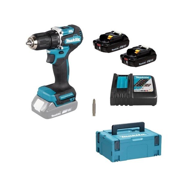 MAKITA SCREWDRIVER 18V 40/25Nm 2x2.0Ah DDF487RAJ 1