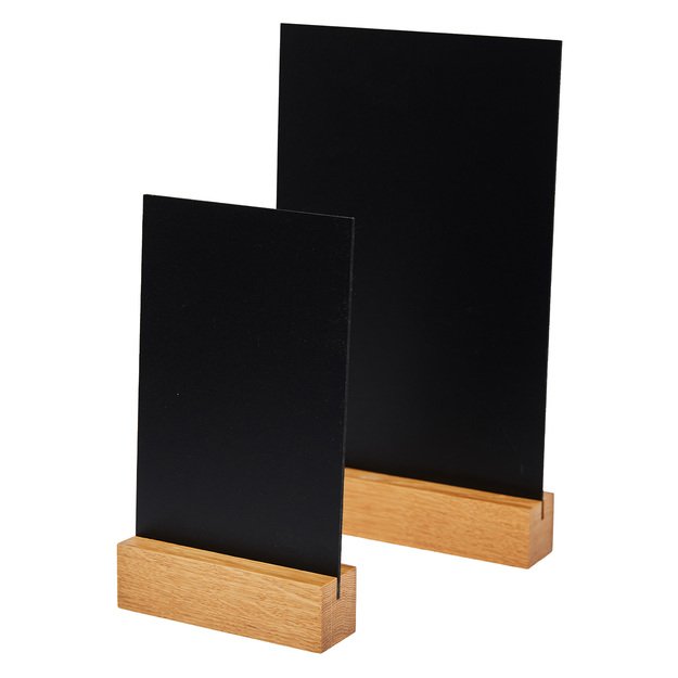 Chalkboard information board, 34x21 cm, Mesos