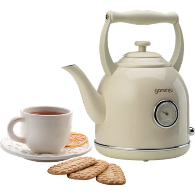 Gorenje | Kettle | K17CLIN | Electric | 2000 W | 1.7 L | Plastic/Metal | 360&deg; rotational base | Ivory 4