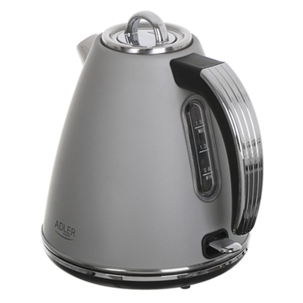 Adler Kettle AD 1343g Electric, 2200 W, 1.5 L, Stainless steel, 360&deg; rotational base, Grey 3