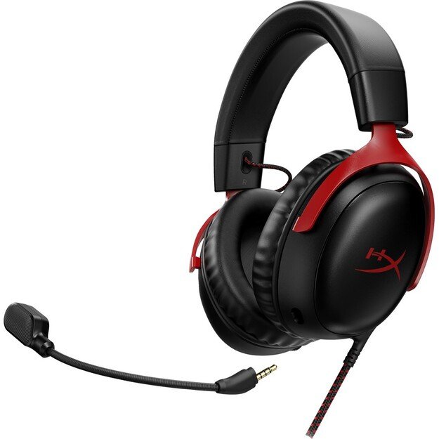 HyperX Cloud III - Gaming Headset (Black/Red) 8