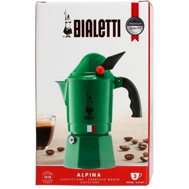 Bialetti kavinukas Moka Express Alpina 3tz 2