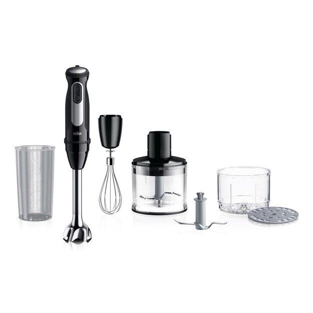 Braun Domestic Home Hand Blender, stainless steel, 1,000 Watts, 25 speeds, Turbo (0X22111504)