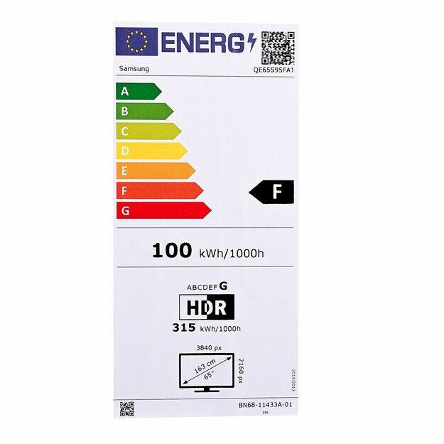 SAMSUNG TV OLED 65inch QE65S95FATXXH 1