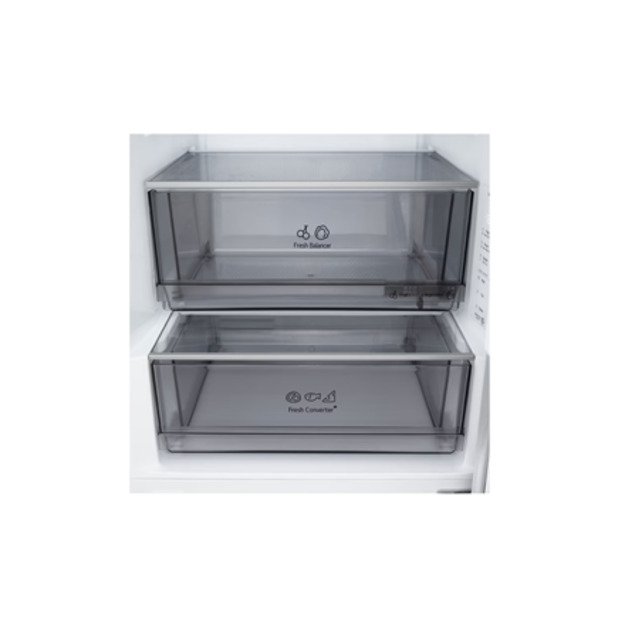 LG Refrigerator | GBBS322CSW | Energy efficiency class C | Free standing | Combi | Height 203 cm | Fridge net capacity 262 L | F 2