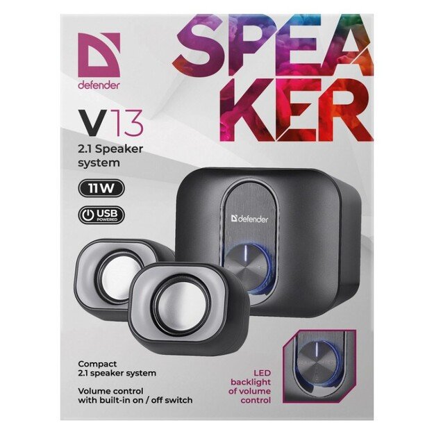 PC SPEAKERS DEFENDER V13 2.1 11W USB 2