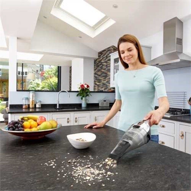 BLACK & DECKER | Vacuum Cleaner | NVC220WC-QW | Cordless operating | Handstick | 7.2 V | Grey 9