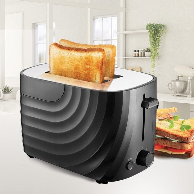 Maestro MR-706-BLACK Toaster Black 2