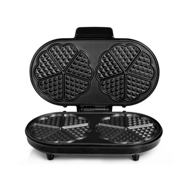 Tristar | Waffle maker | WF-2120 | 1200 W | Number of pastry 10 | Heart shaped | Black 3