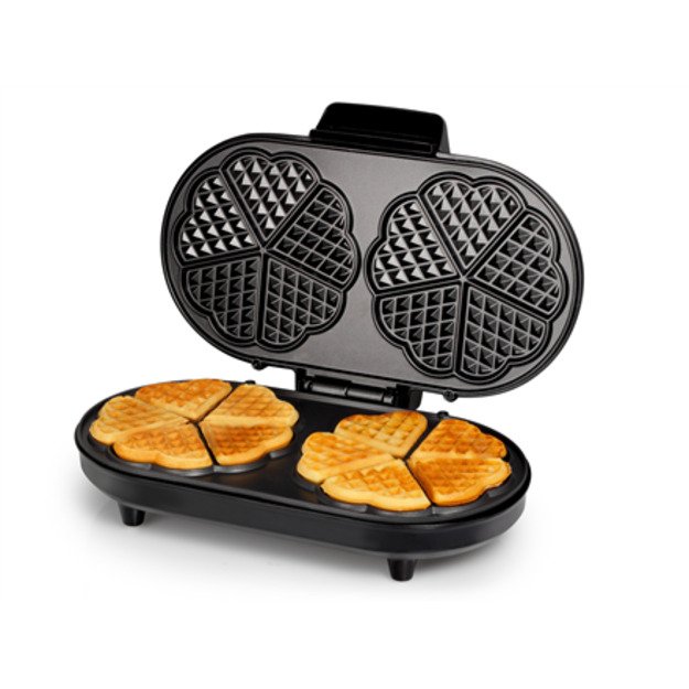 Tristar | Waffle maker | WF-2120 | 1200 W | Number of pastry 10 | Heart shaped | Black 4