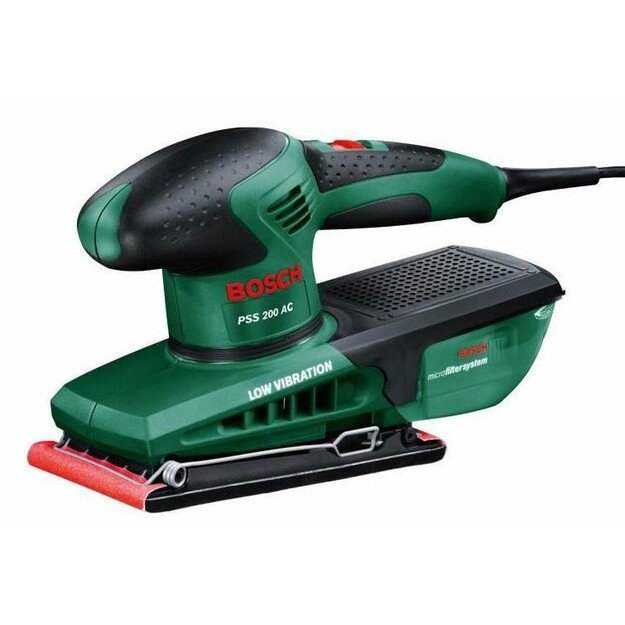Bosch PSS 200 AC Orbital sander 24000 OPM Black, Green 200 W 1