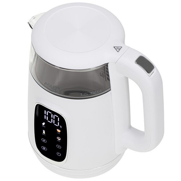 ADLER AD 1305 electric kettle white/silver 2