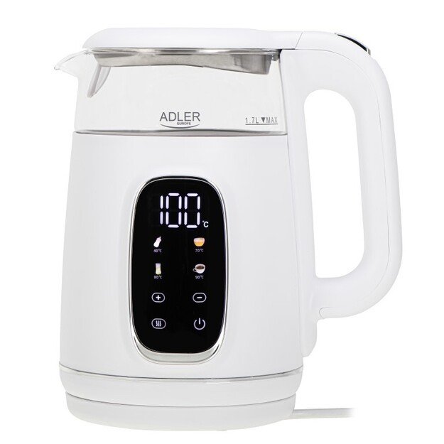 ADLER AD 1305 electric kettle white/silver