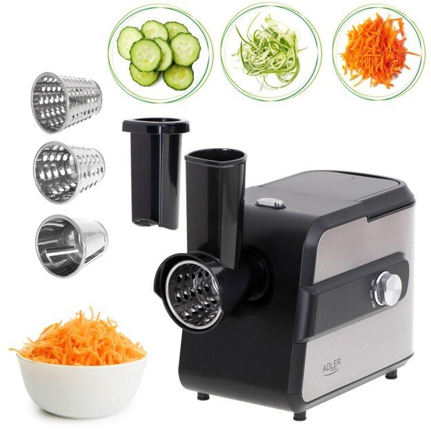 Adler | Meat mincer with a shredder | AD 4813 | Silver/Black | 600 W | Number of speeds 2 | Throughput (kg/min) 1 3