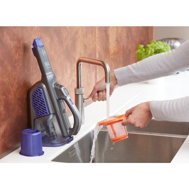 Black & Decker BHHV520BFP handheld vacuum Black, Violet Bagless 4