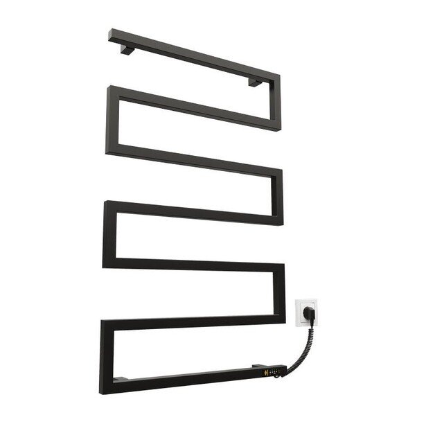 Elektrinis rank&scaron;luosčių džiovintuvas Kosser Zeta 900x550 ER, su laikmačiu, juodas (laidas de&scaron;inėje)