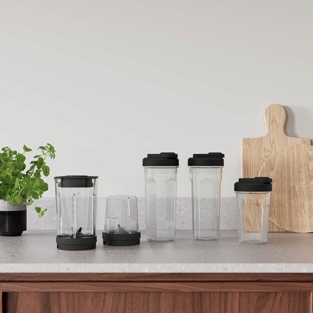 Electrolux E4CB1-6ST 1 L Tabletop blender 350 W Black, Stainless steel, Transparent 3