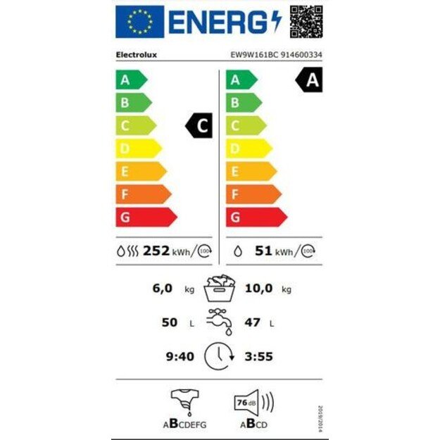 ELECTROLUX EW9W161BC