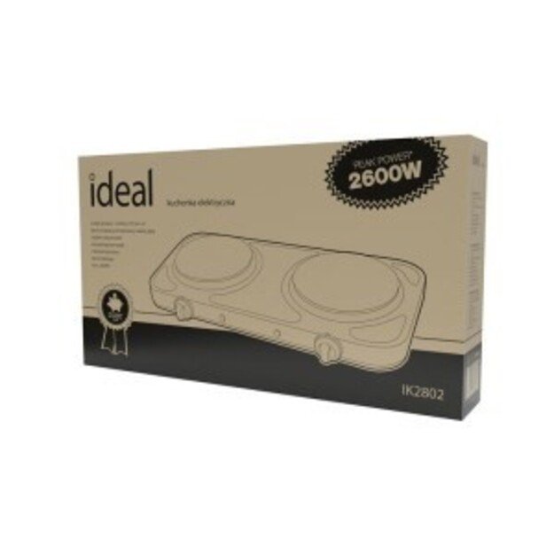 IDEAL 2-plate electric cooker, max power 2600 W 5