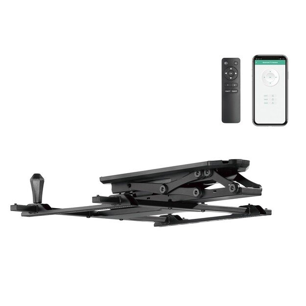 Maclean electric ceiling mount for TV, TUYA support, max VESA 600x400, for sloping walls, remote control, 32 -70 , 35kg, MC-880T 9