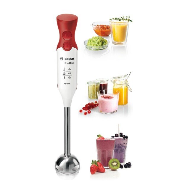 Bosch MSM64110 blender Immersion blender 450 W Red, White 4