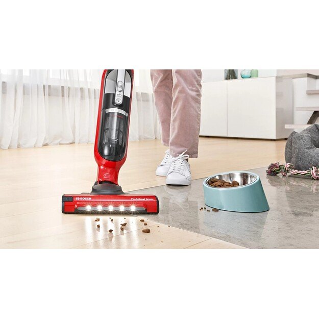 Bosch Serie 4 BBH3ZOO28 stick vacuum/electric broom Battery Dry Bagless 0.4 L Red 2.15 Ah 9