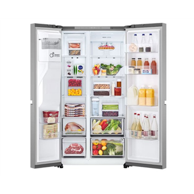 LG Refrigerator | GSLC41PYPE | Energy efficiency class E | Free standing | Side by side | Height 179 cm | Fridge net capacity 42 13