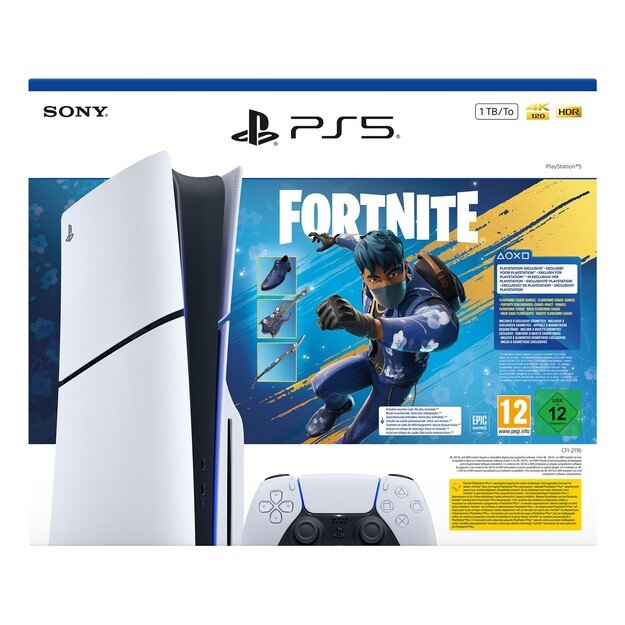 Sony PlayStation 5 Slim Console + Fortnite Blooming Chaos 8