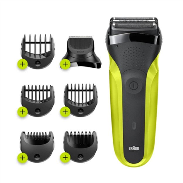 Braun | Shaver | Series 3 Shave&Style 300BT | Operating time (max) 30 min | NiMH | Black/Green 16