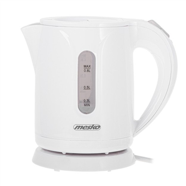 Mesko Kettle | MS 1376 | Electric | 850 W | 0.8 L | Plastic | 360&deg; rotational base | White