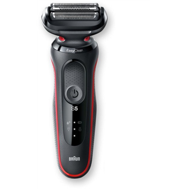 Braun | Shaver | 51-R1200s | Operating time (max) 50 min | Wet & Dry | Black/Red 2