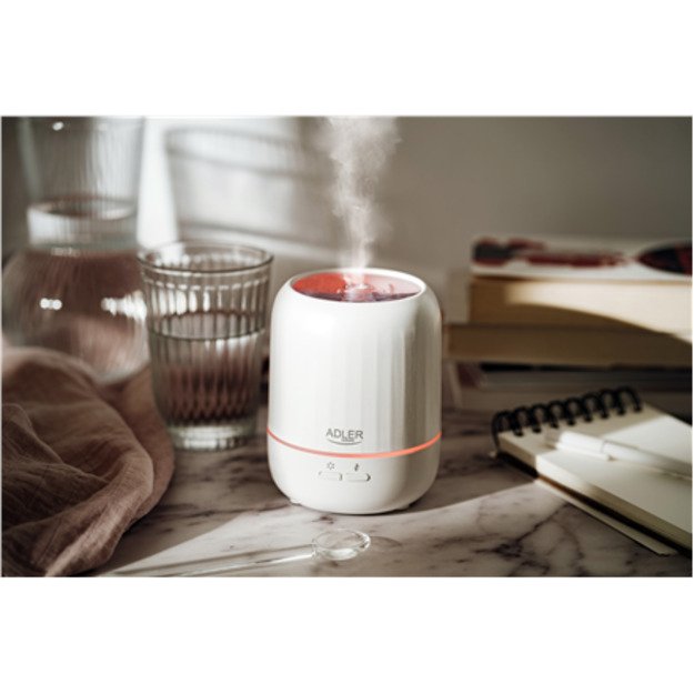 Adler | Ultrasonic aroma diffuser 3in1 | AD 7968 | Ultrasonic | Suitable for rooms up to 25 m&sup2; | White 2