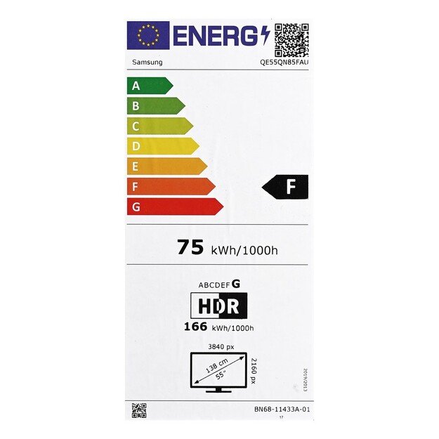 Samsung QE55QN85FAU 139,7 cm (55 ) 4K Ultra HD Smart TV Wi-Fi Silver
