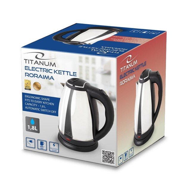 Titanum TKK102S Electric kettle 1.8L 1800W Silver 1