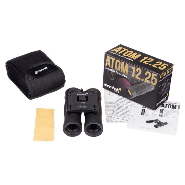 Levenhuk Atom 12x25 binocular Roof Black