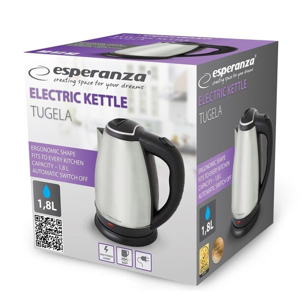 Esperanza EKK104X Electric kettle 1.8 L 2200 W Inox 1