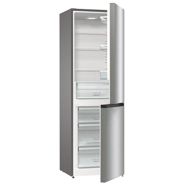 Gorenje Refrigerator RK6192EXL4 Energy efficiency class E Free standing Combi Height 185 cm Fridge net capacity 205 L Freezer ne