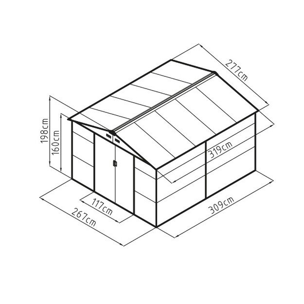 G21 GAH 884 -277 x 319 cm, antracitas 63900693