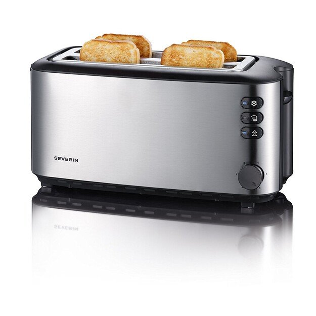 Severin AT 2509 toaster 4 slice(s) 1400 W Stainless steel