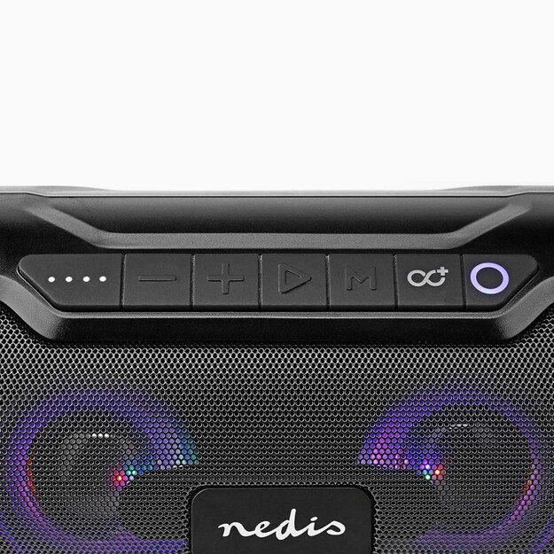 Nedis SPBB310BK portable/party speaker Stereo portable speaker Black 36 W 15