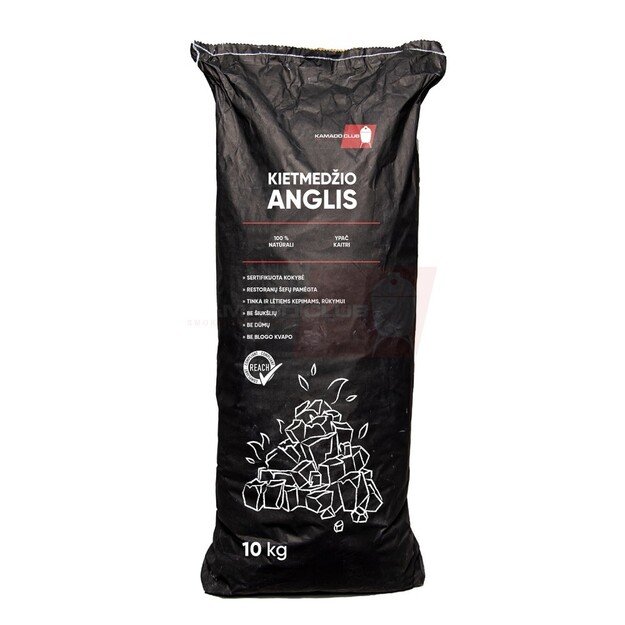 Kietmedžio anglis KAMADOCLUB, 10 kg