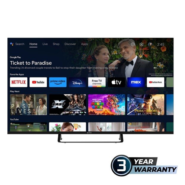 eSTAR Android TV 43 /101cm 2K FHD LEDTV43A1T2 Black