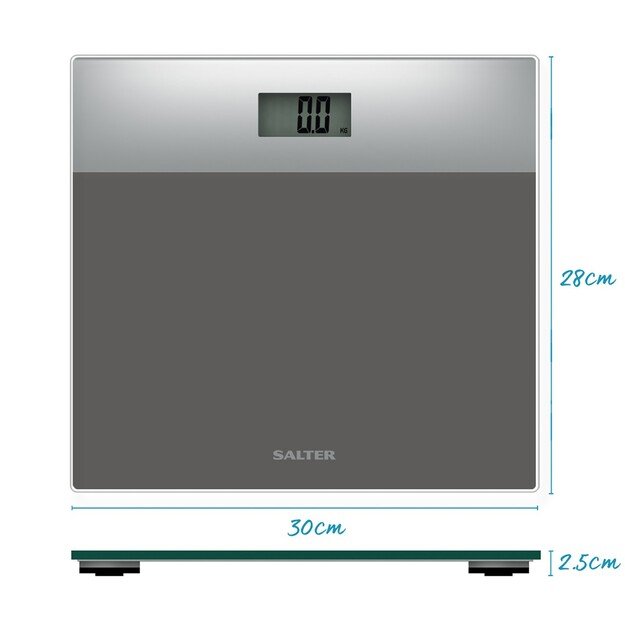 Salter 9206 SVSV3RCFEU16  Glass Bathroom Scales