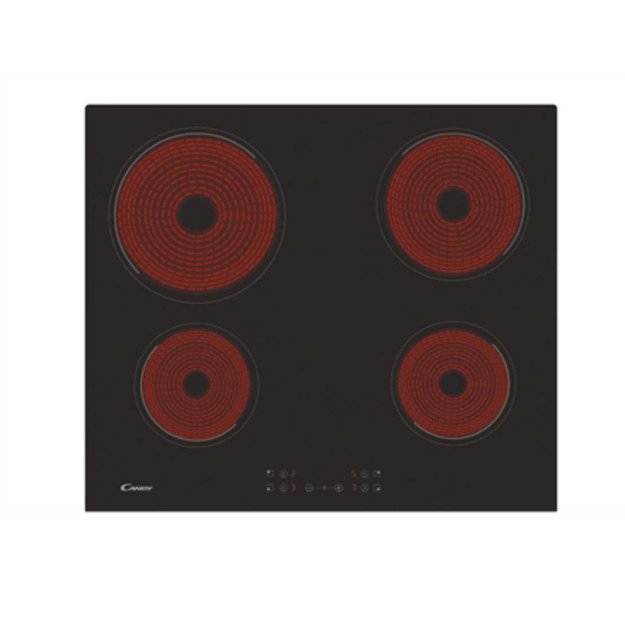 Candy | Hob | CH64CCB/4U2 | Vitroceramic | Number of burners/cooking zones 4 | Touch | Black 4