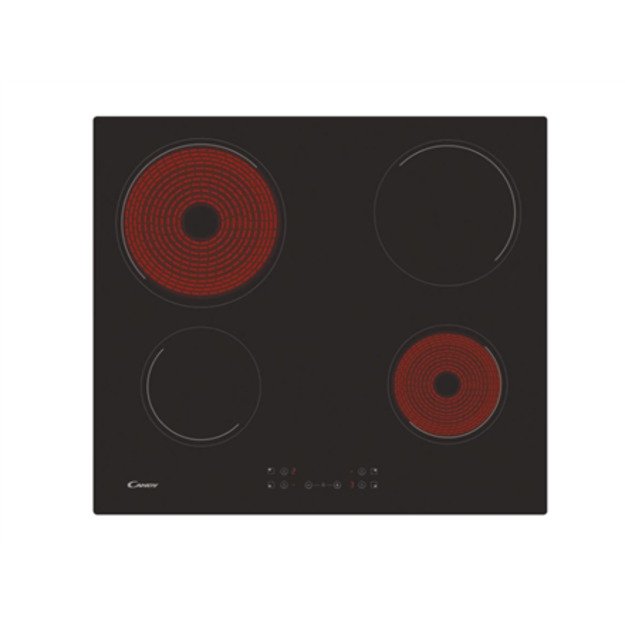 Candy | Hob | CH64CCB/4U2 | Vitroceramic | Number of burners/cooking zones 4 | Touch | Black 5