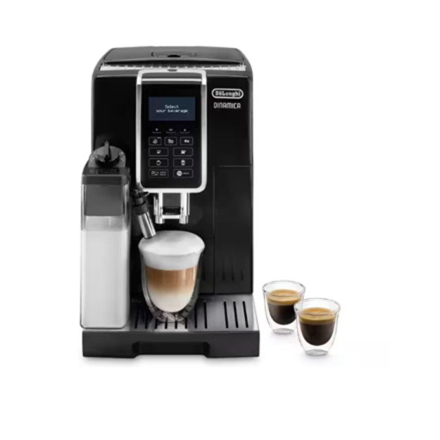 Delonghi | Coffee Maker | Dinamica ECAM 350.55 B | Pump pressure 15 bar | Built-in milk frother | Automatic | 1450 W | Black