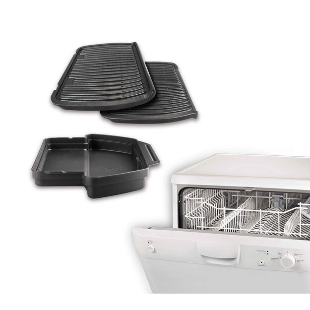 Electric grill Tefal OptiGrill GC712D34 ( Contact grill , 2000 W , Inox ) 15